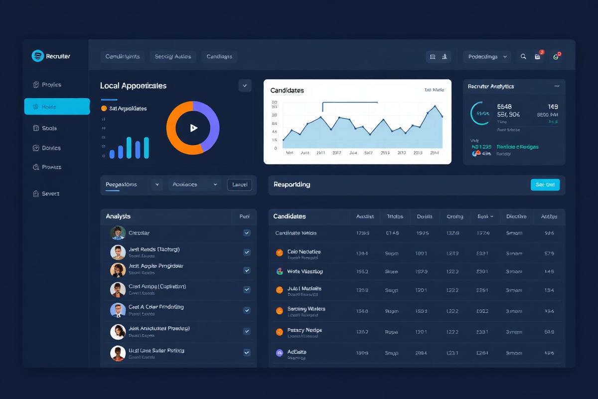 Recruiter Dashboard von LokalERZeitung mit lokalen Bewerber-Analytics